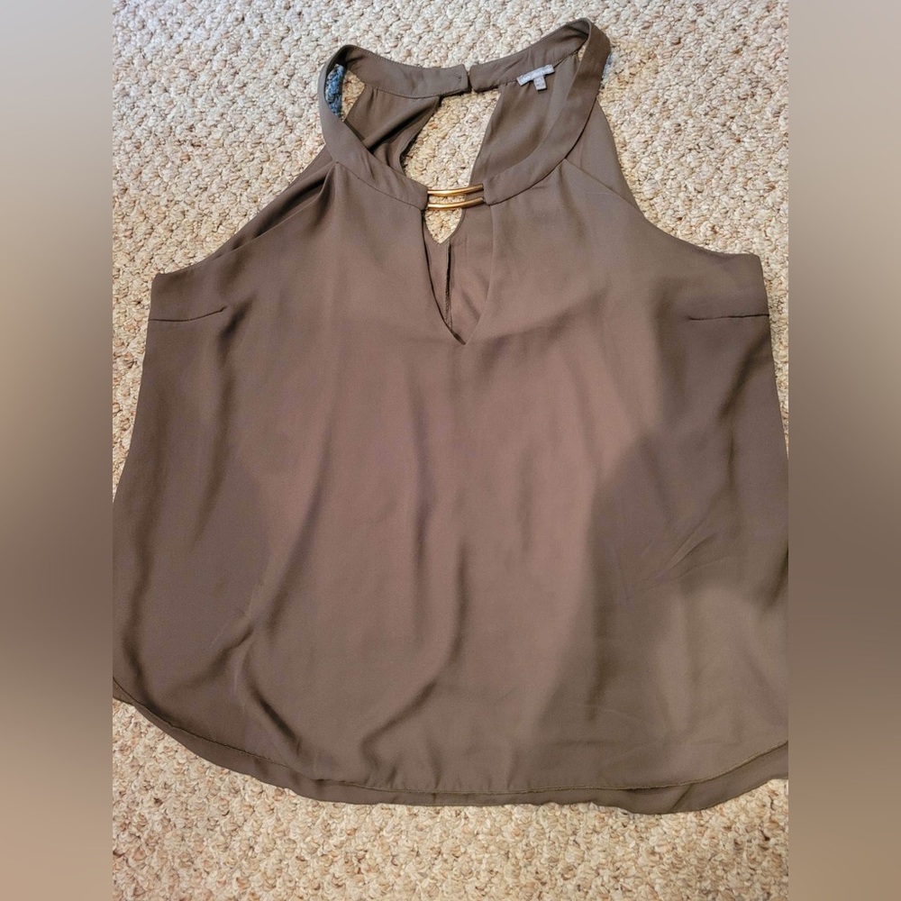 NWOT Charlotte Russe Olive Green Sleeveless Top